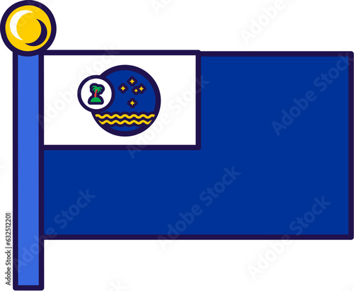 Pacific Islands Forum Flagpole Flag Banner