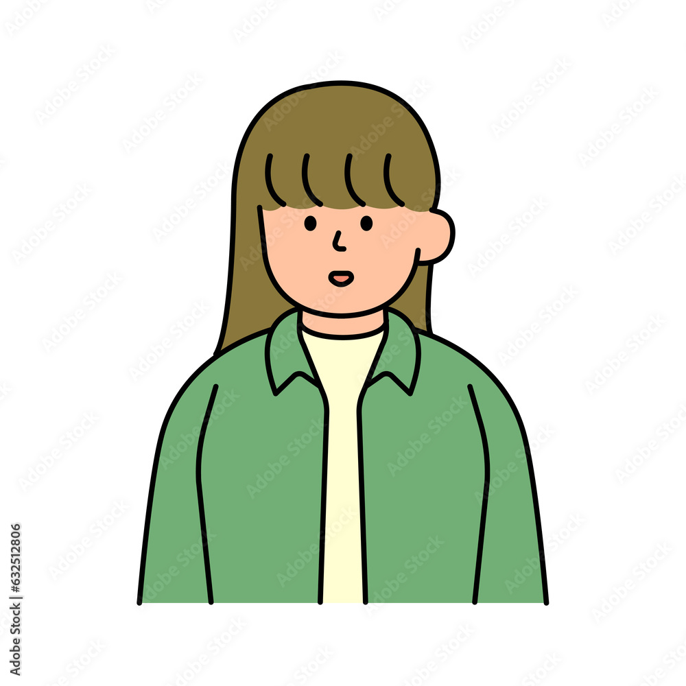 Female Avatars profile , office workers, hand-drawn icon style, character design, vector illustration. Female Avatars profile , office workers, hand-drawn icon style, character design, vector illustration.