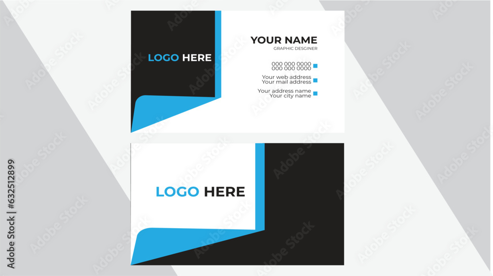 Business Card Layout.Creative and modern business card template.