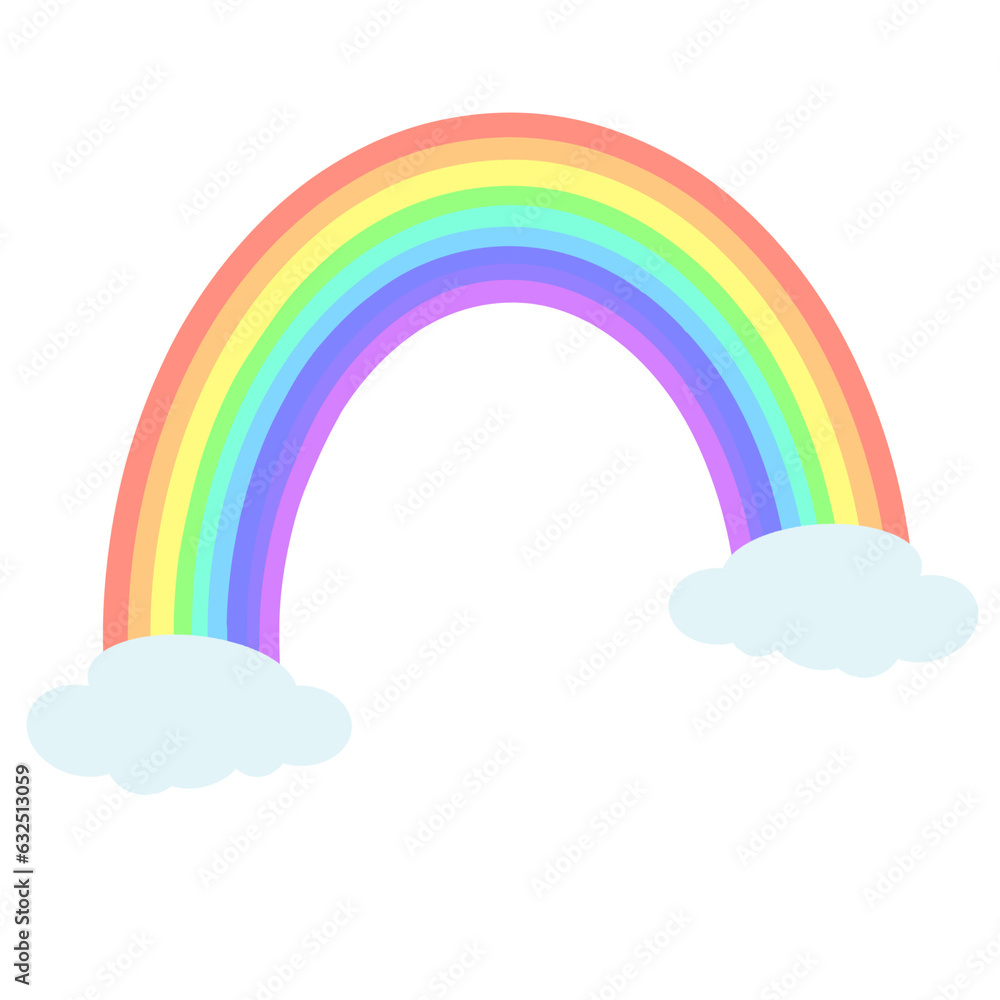 rainbow and clouds rainbow and clouds