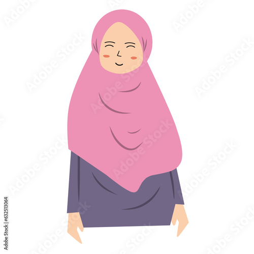 Smiling muslim girl