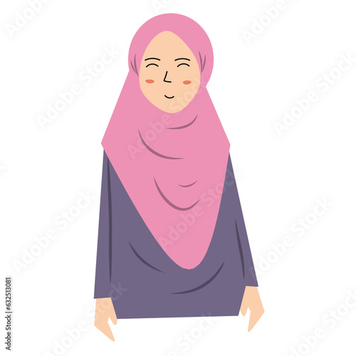 Smiling muslim girl