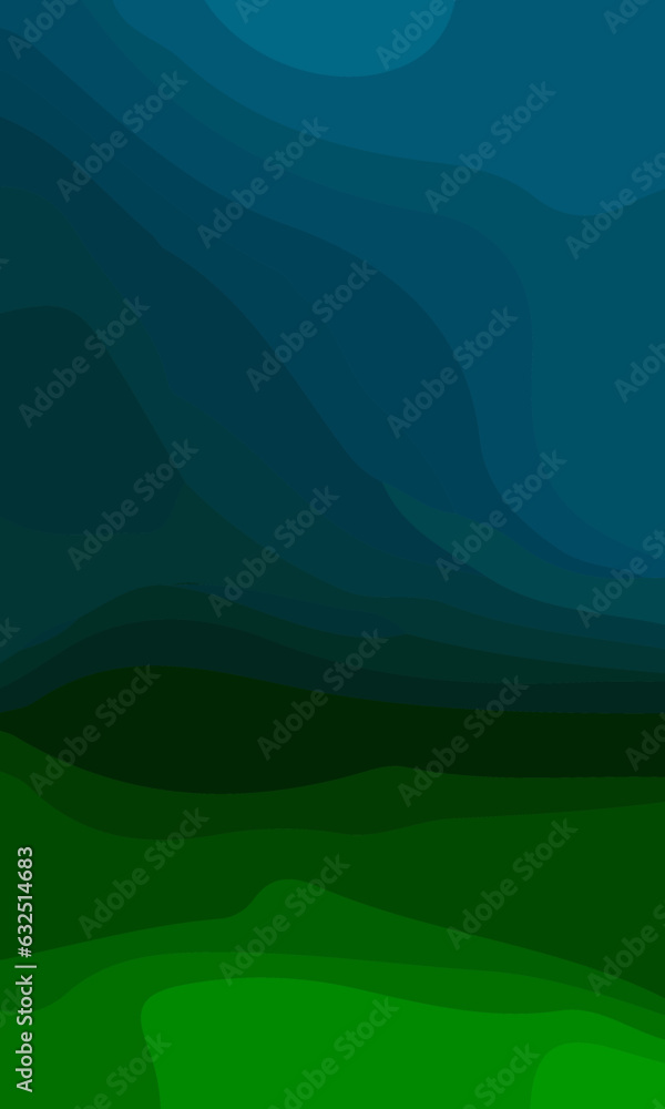 Aesthetic green abstract background with copy space area. Suitable for poster and banner