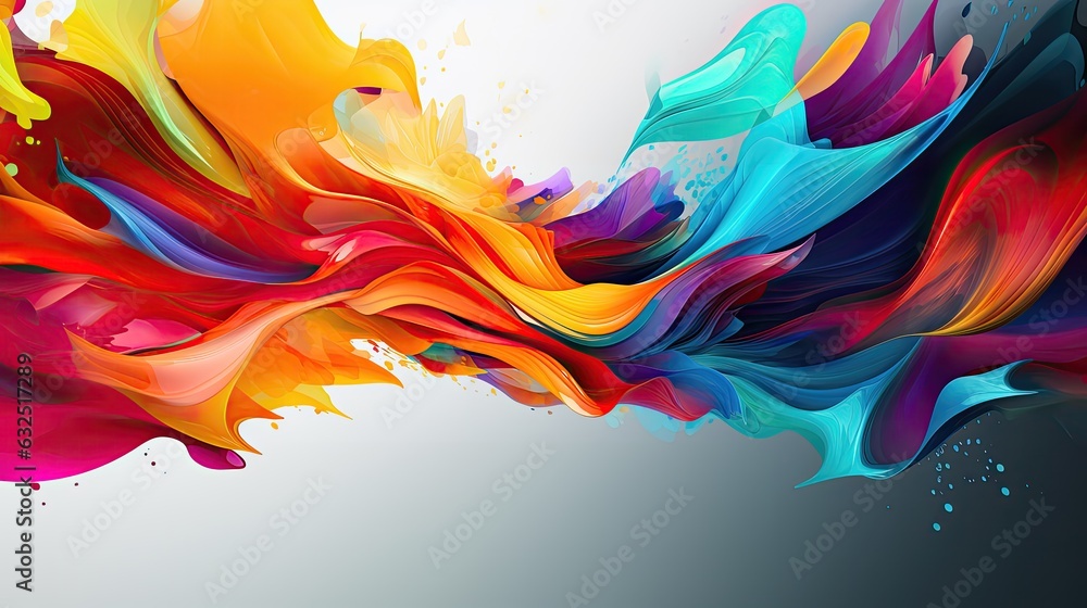 Wild colorful dynamic abstract background