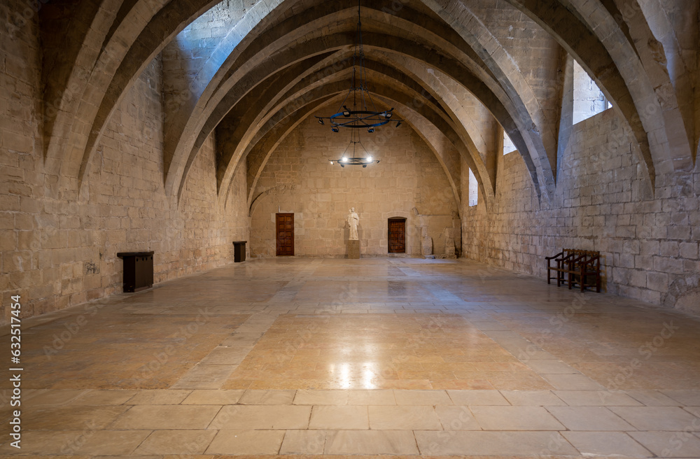 Fototapeta premium Big room in old monastery