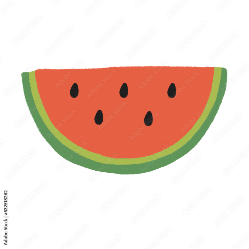 Cute watermelon fruity cartoon die cut sticker Cute watermelon fruity cartoon die cut sticker