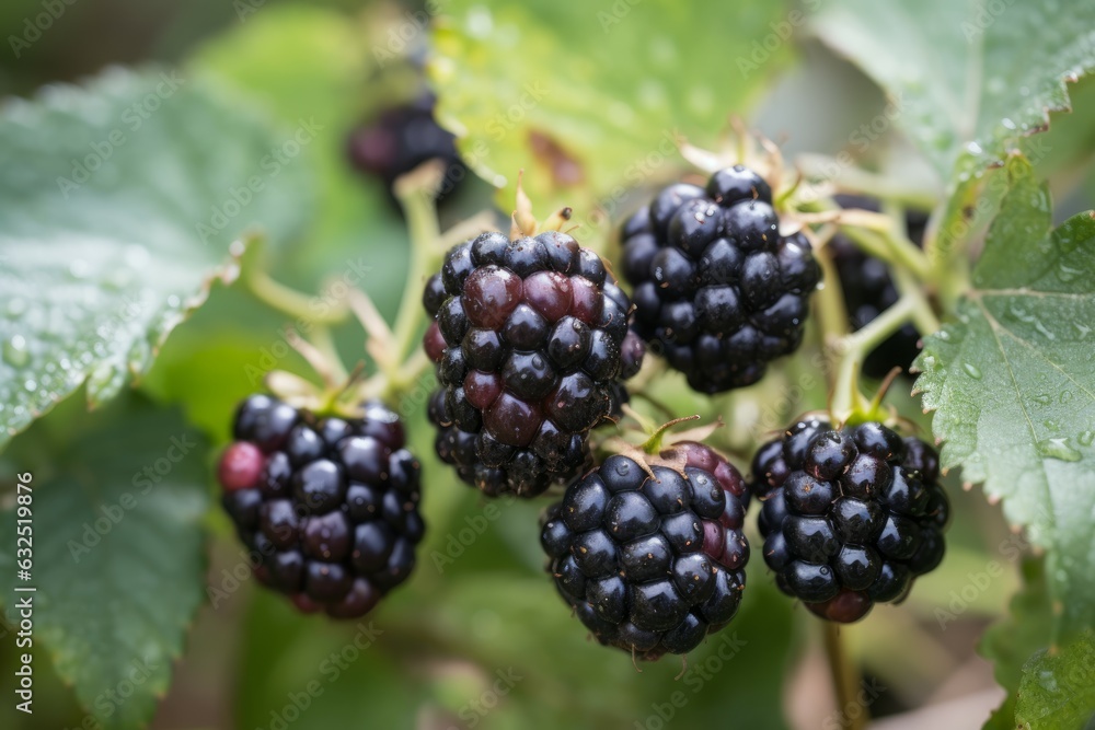 Garden fruit blackberry. Generate Ai Garden fruit blackberry. Generate Ai
