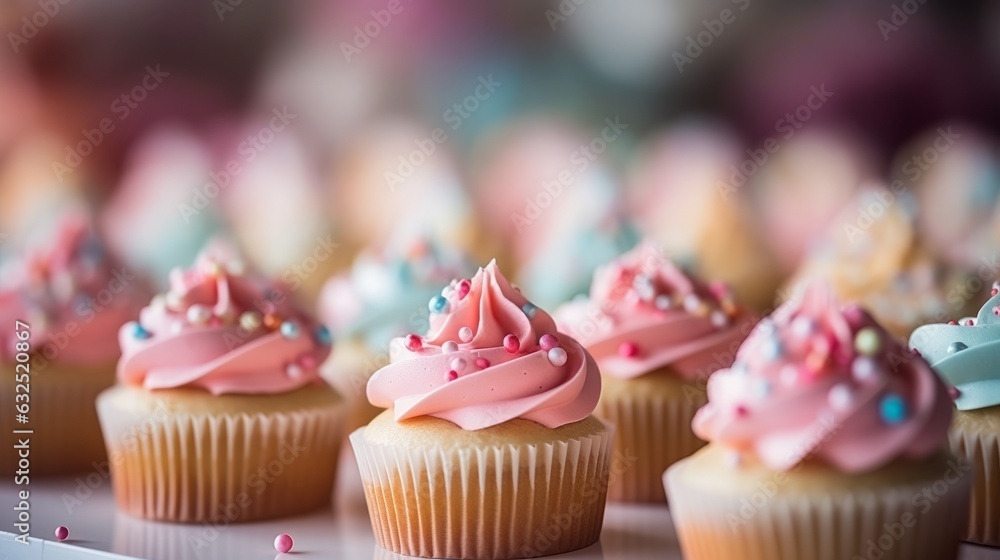 cupcake with pink frosting