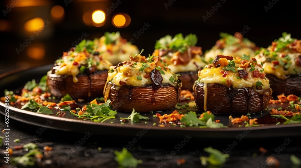 grilled champignons