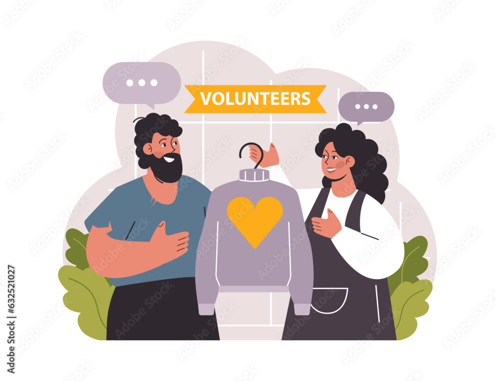 Fototapeta premium Charity. Volunteers community take care of people in need. Idea of care