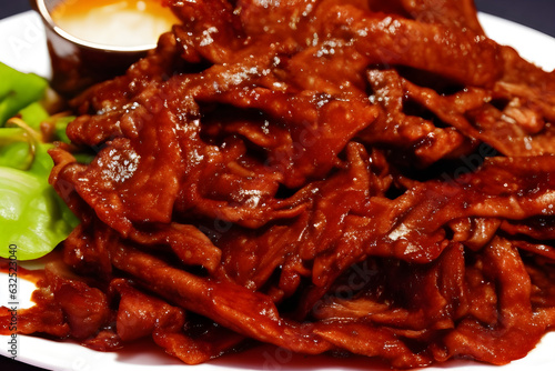 Korean traditional food, red pepper paste bulgogi