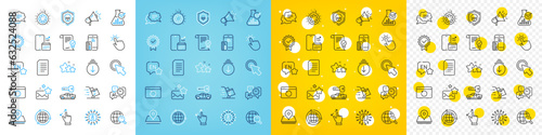 Vector icons set of Time management, Touchpoint and Click here line icons pack for web with Internet search, Stars, Approved agreement outline icon. Info, Delivery cart. Vector