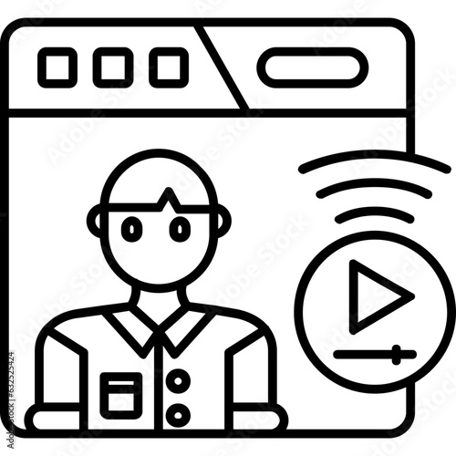 Live streaming Icon