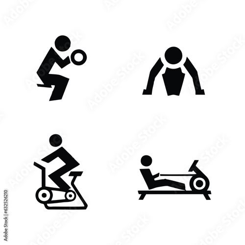 Gym foreground,editable and resizable EPS 10.