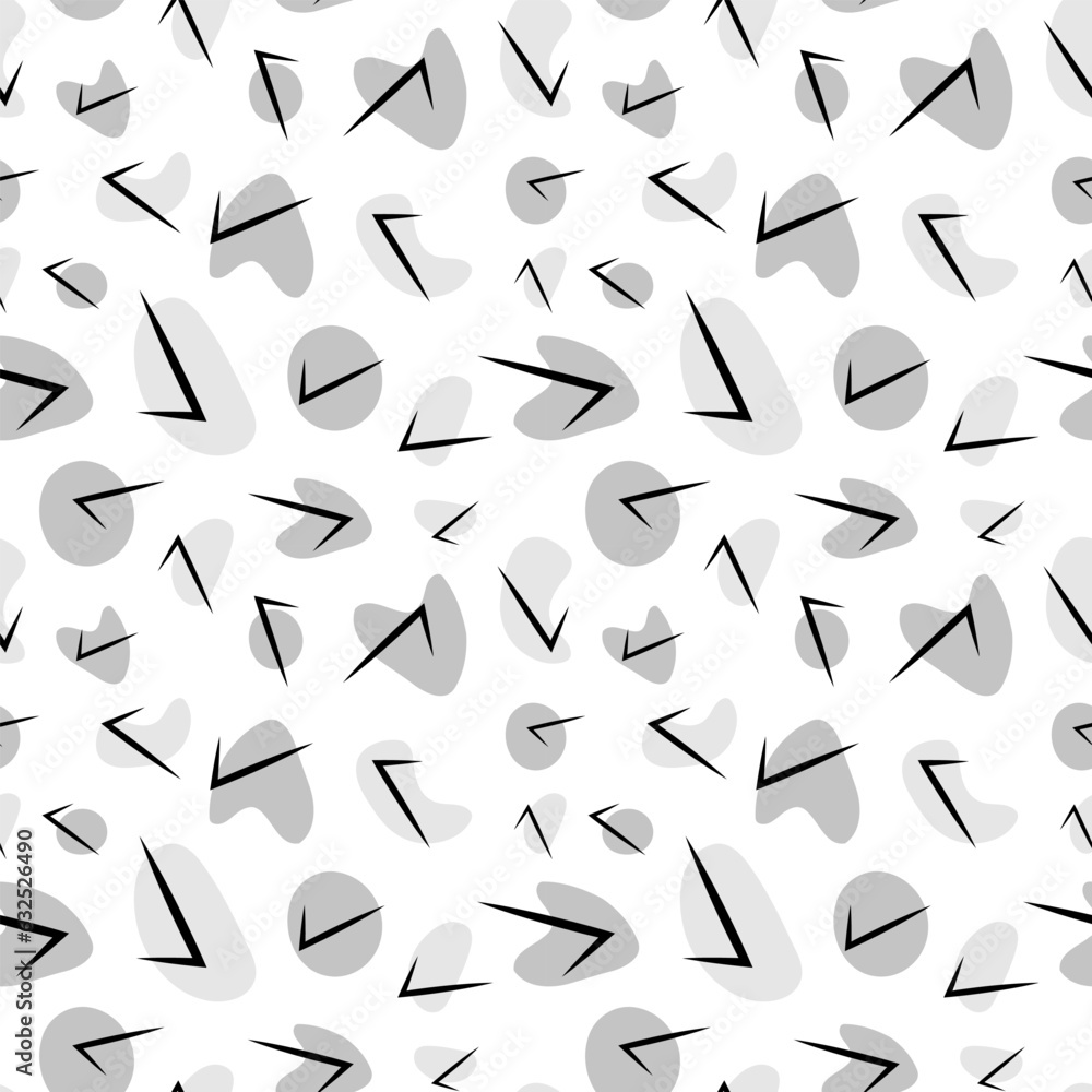 Seamless texture with abstract spots and lines on a white background Seamless texture with abstract spots and lines on a white background