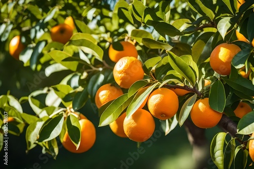 oranges on tree