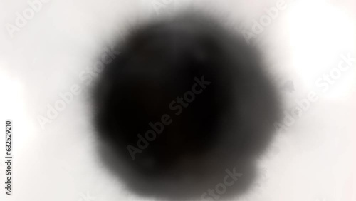 滲む　墨汁　動画背景素材