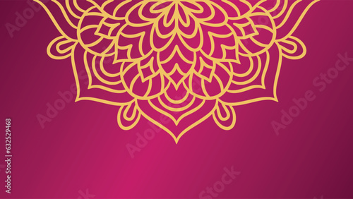 Mandala round ornament background template