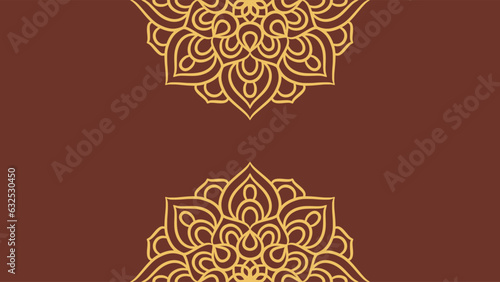Mandala round ornament background template