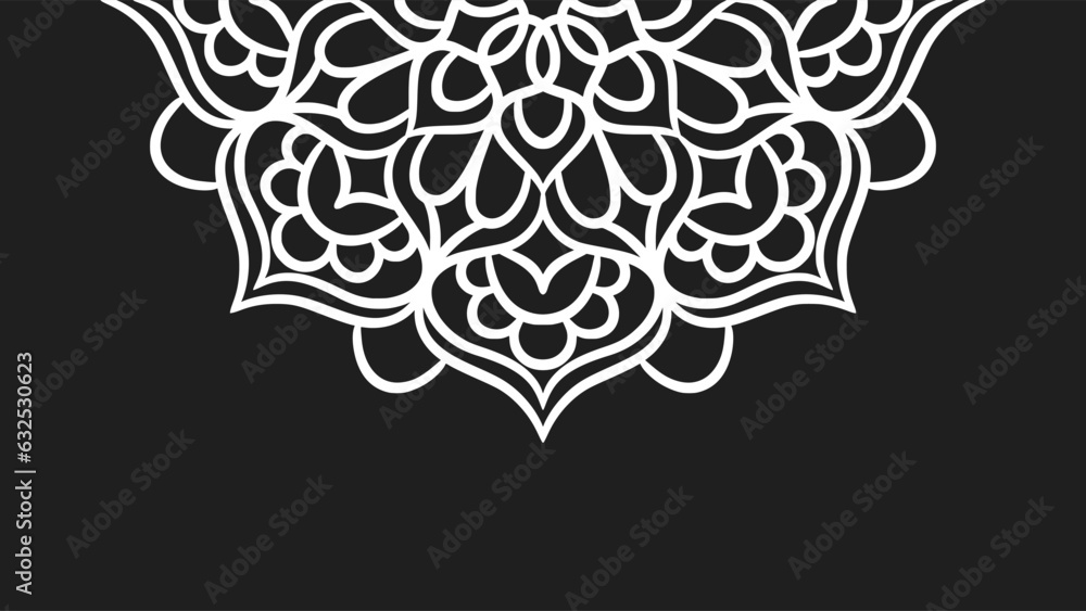 Mandala round ornament background template Mandala round ornament background template
