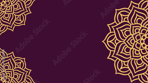 Mandala round ornament background template