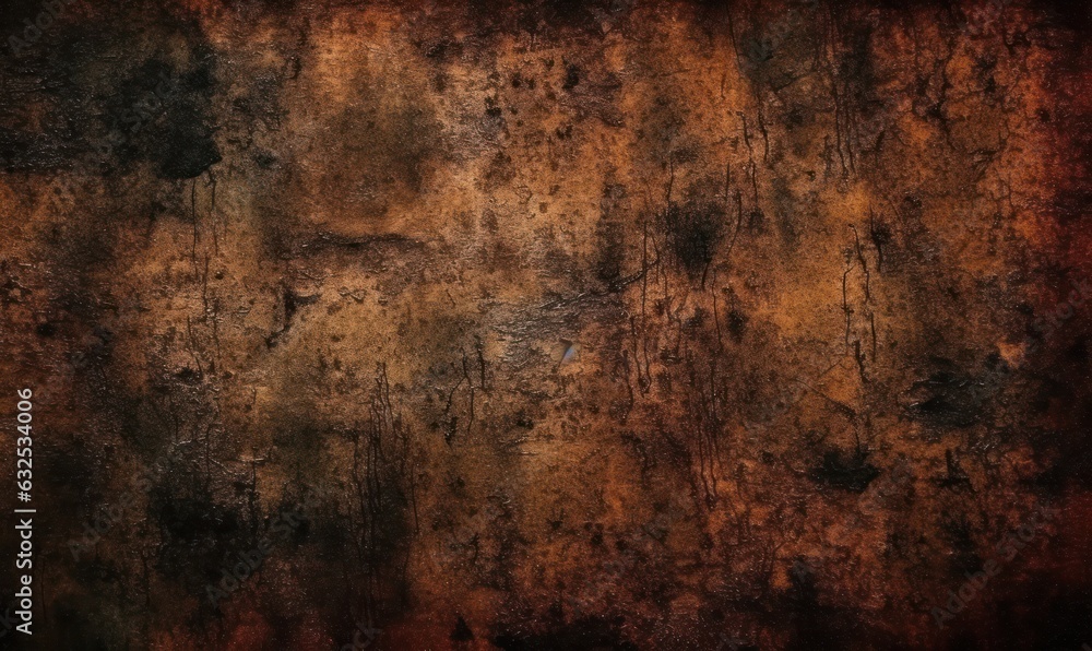 Old grunge copper bronze rusty metal texture background