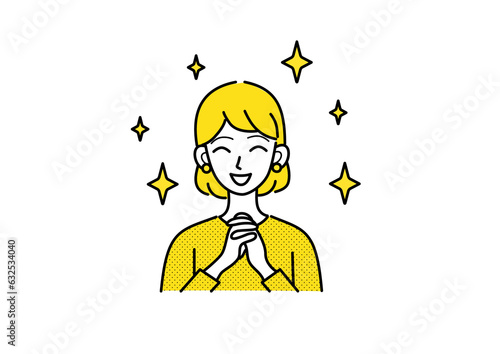 喜んでいる女性