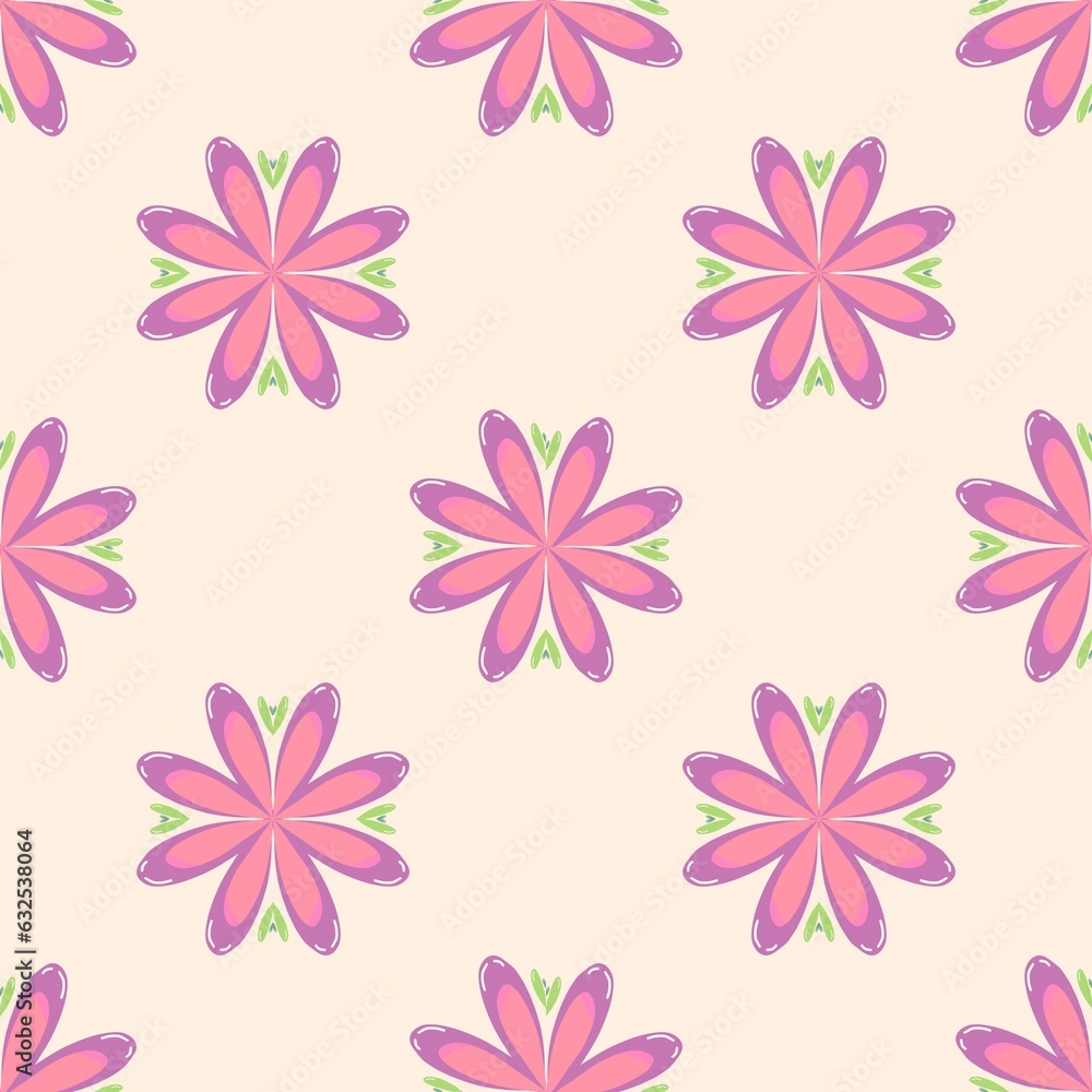 seamless pattern with pink flowers seamless pattern with pink flowers