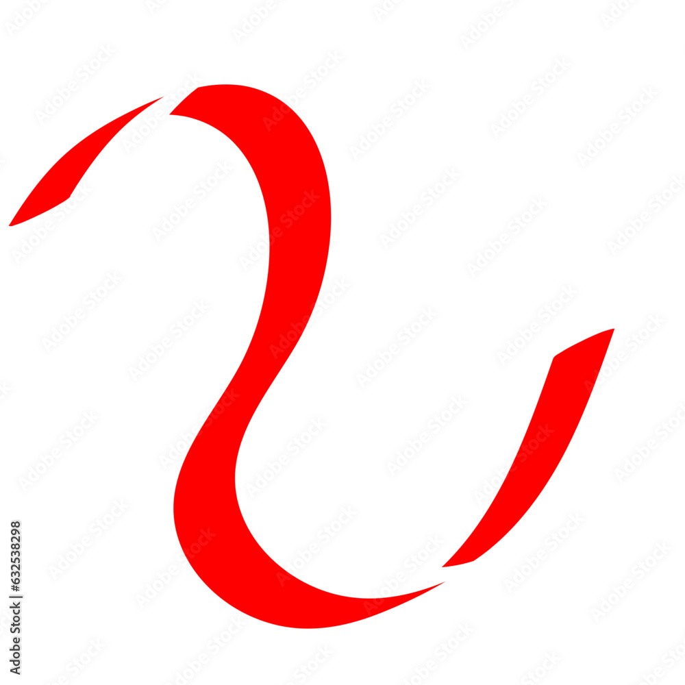Flag Ribbon Illustration Flag Ribbon Illustration