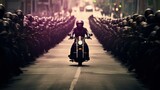 bikers parade, Generative AI