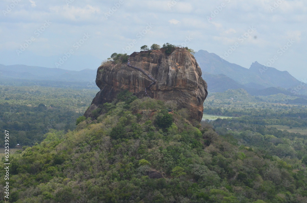 Naklejka premium Sigiriya Rock - Sri Lanka