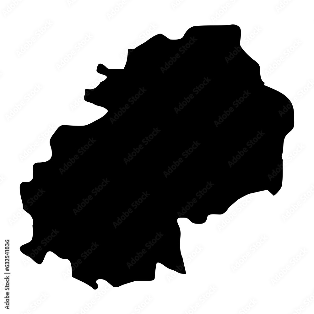 Dhale governorate, administrative division of the country of Yemen. Vector illustration.