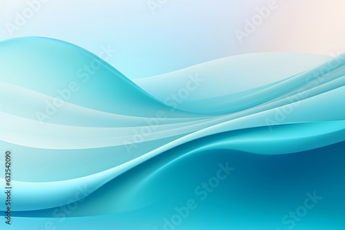Abstract Background in Turquoise Blue Gradient. Generative AI