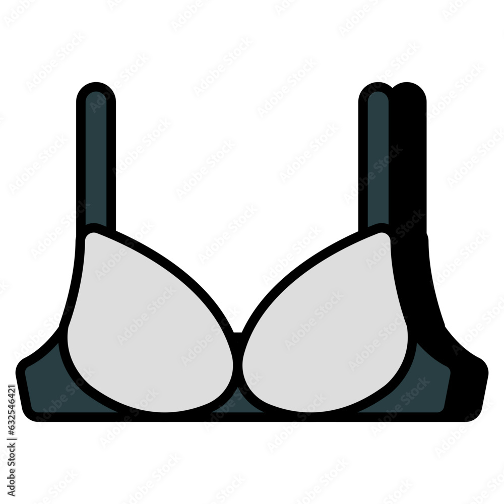 Ladies bra icon in unique design Ladies bra icon in unique design