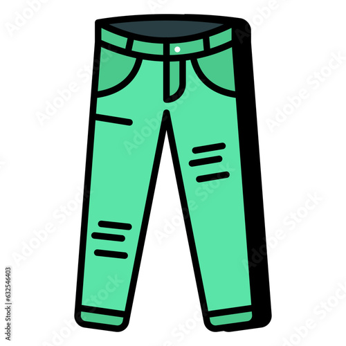 Creative design icon of jeans