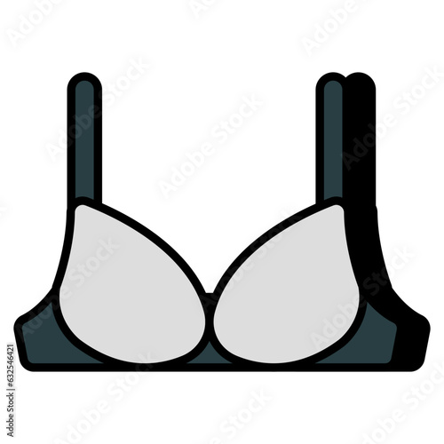 Ladies bra icon in unique design 
