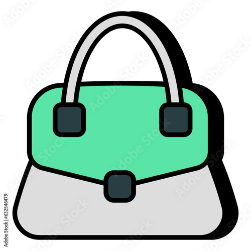 A unique design icon of purse 