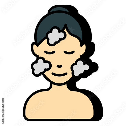 A unique design icon of skin disease