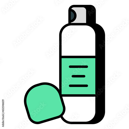 A unique design icon of body spray 
