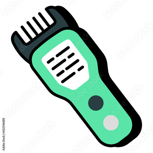 Modern technology icon of electric trimmer 