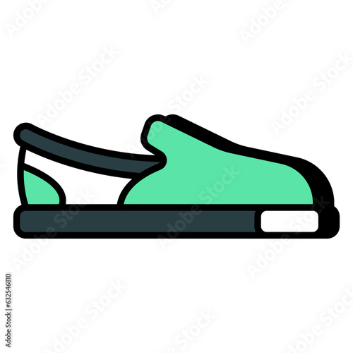 A beautiful design icon of loafers 