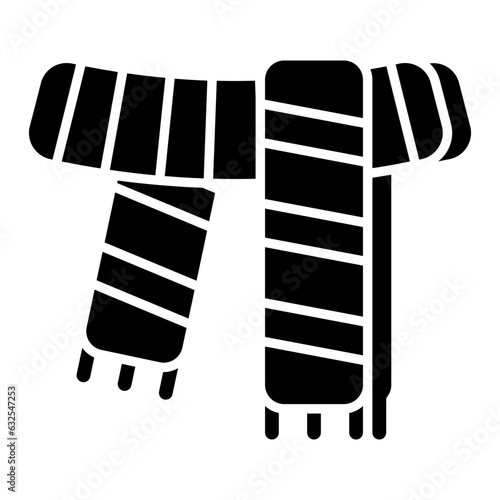 Premium download icon of wool muffler 