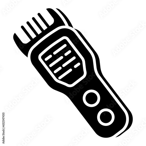 Modern technology icon of electric trimmer 