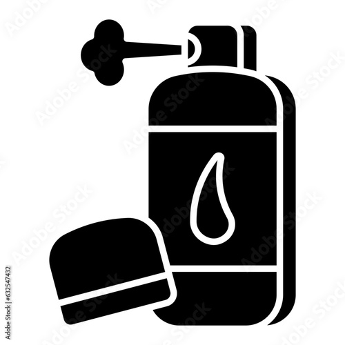 Trendy vector design of hair spray