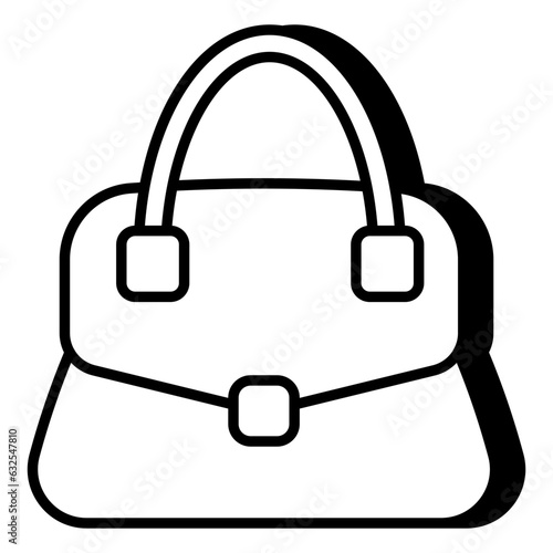 A unique design icon of purse 