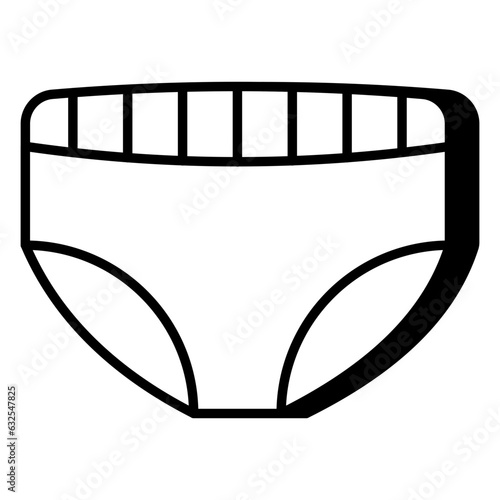 A modern design icon of pantie