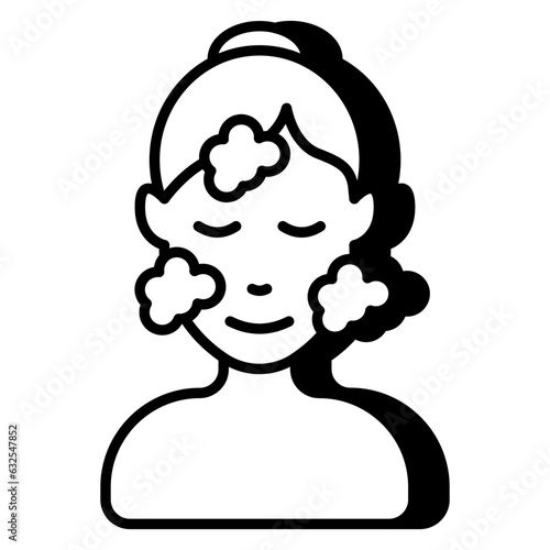 A unique design icon of skin disease