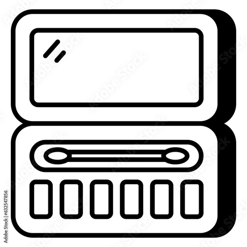 Modern design icon of eyeshadow kit 