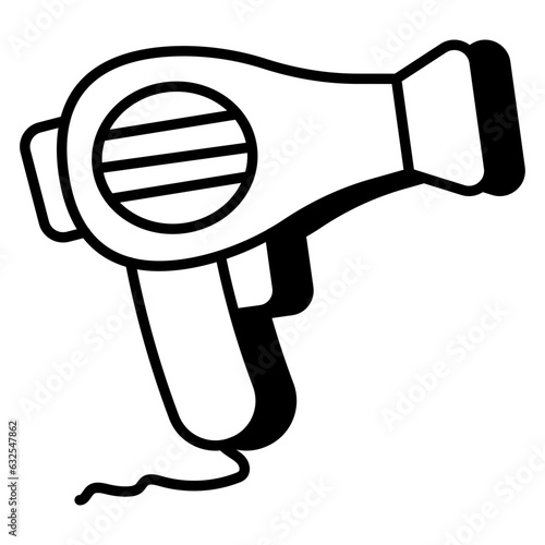 Perfect design icon of hairdryer 