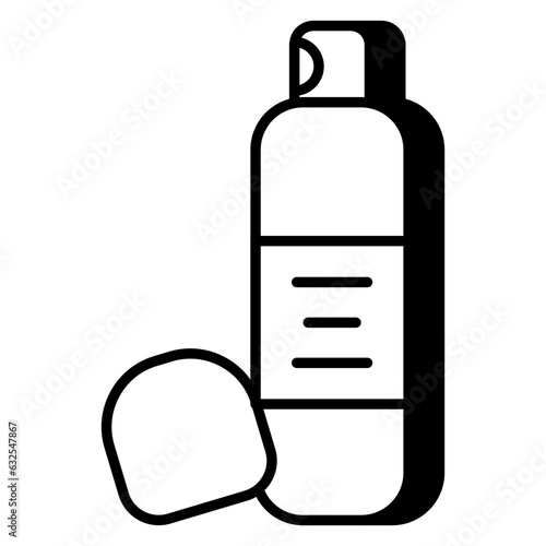 A unique design icon of body spray 